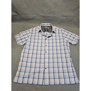 Croft And‎ Barrow Button Shirt Mens Size L Quick Dry Plaid